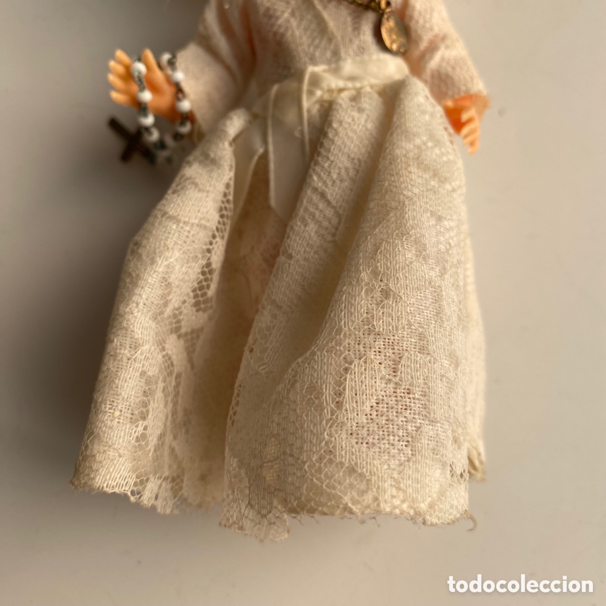 Mu&ntilde;eca espa&ntilde;ola clasica: Mu&ntilde;eca de celuloide 14 cm. primera comuni&oacute;n - Foto 4
