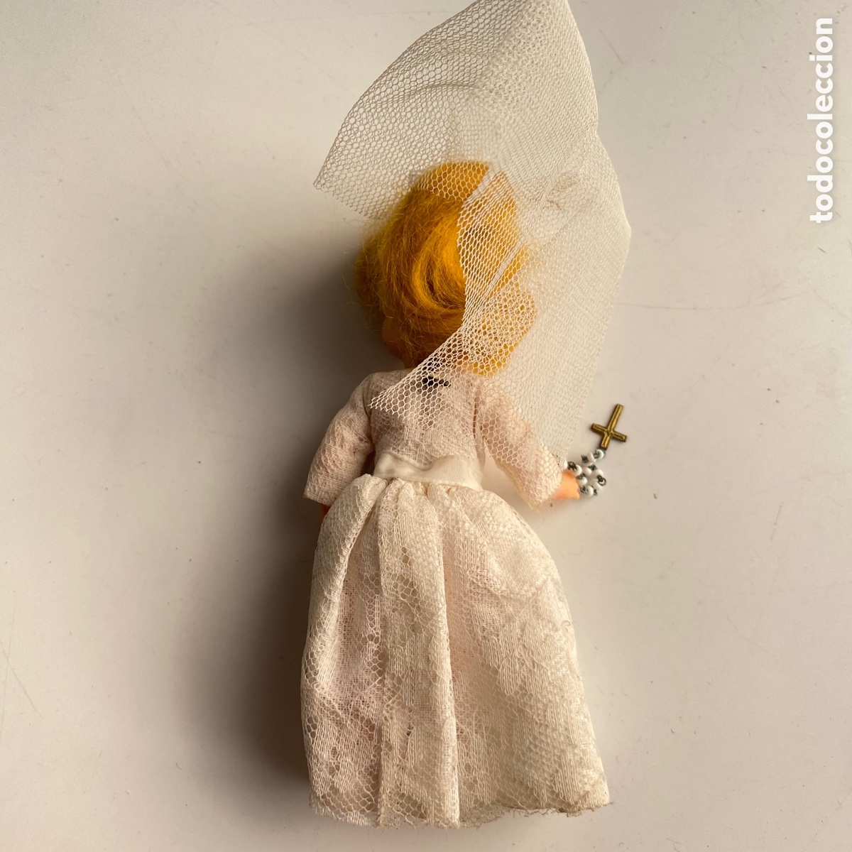Mu&ntilde;eca espa&ntilde;ola clasica: Mu&ntilde;eca de celuloide 14 cm. primera comuni&oacute;n - Foto 6