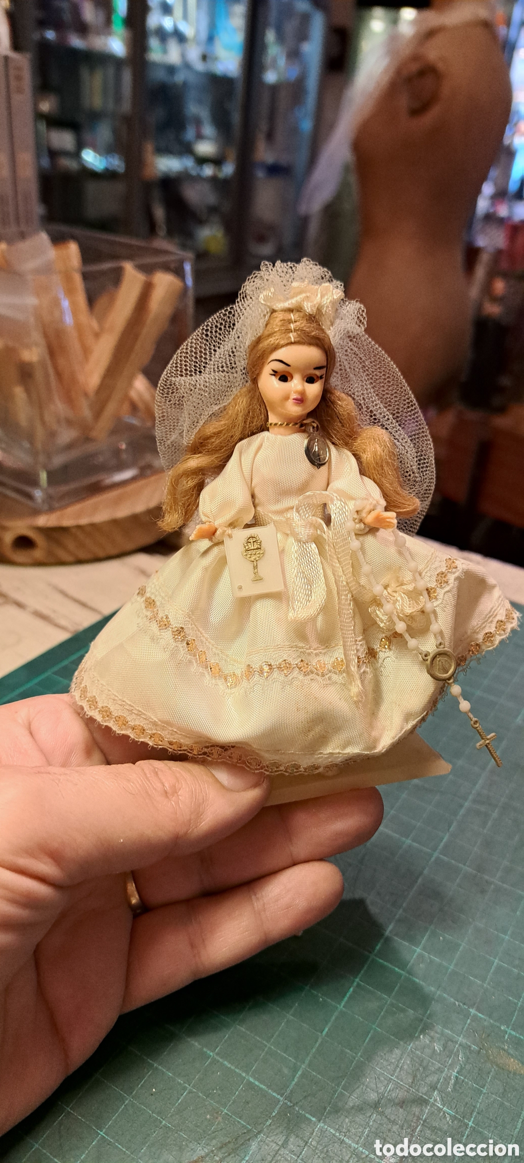Mu&ntilde;eca espa&ntilde;ola clasica: Mu&ntilde;eca celuloide comuni&oacute;n - Foto 2