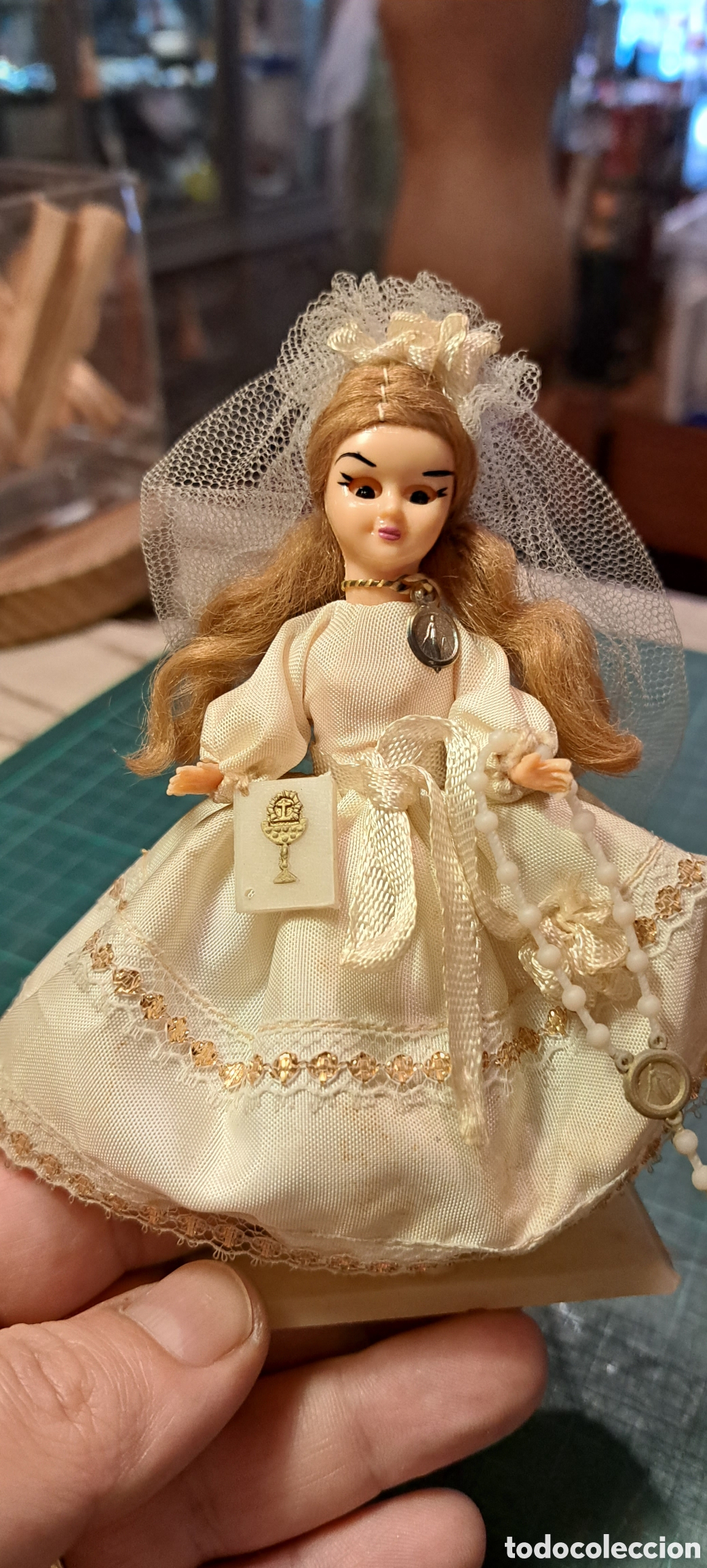 Mu&ntilde;eca espa&ntilde;ola clasica: Mu&ntilde;eca celuloide comuni&oacute;n - Foto 4