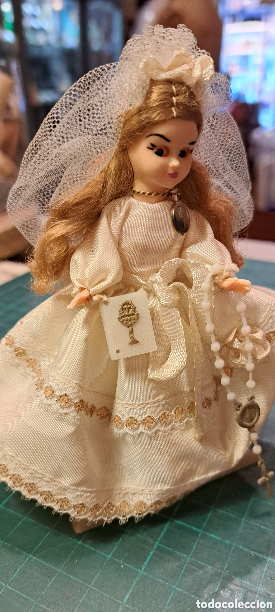 Mu&ntilde;eca espa&ntilde;ola clasica: Mu&ntilde;eca celuloide comuni&oacute;n - Foto 1