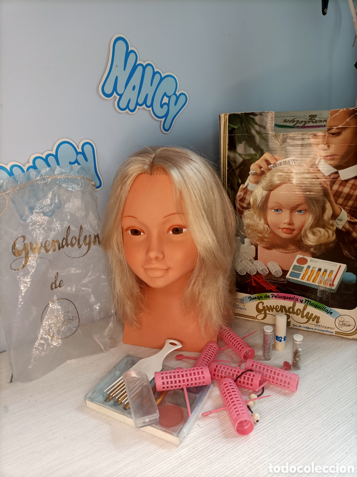Mu&ntilde;eca espa&ntilde;ola clasica: Cabeza de mu&ntilde;eca Guendolyn - Foto 1
