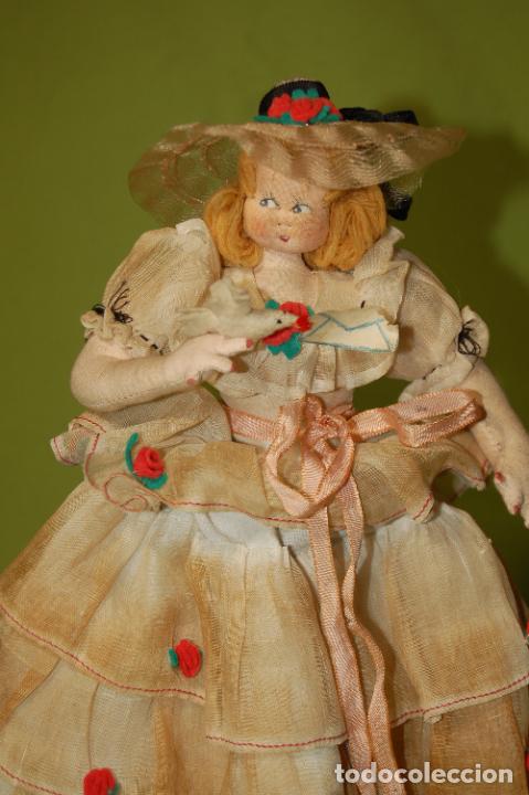 Mu&ntilde;eca espa&ntilde;ola clasica: dama antigua tipo lenci - Foto 5