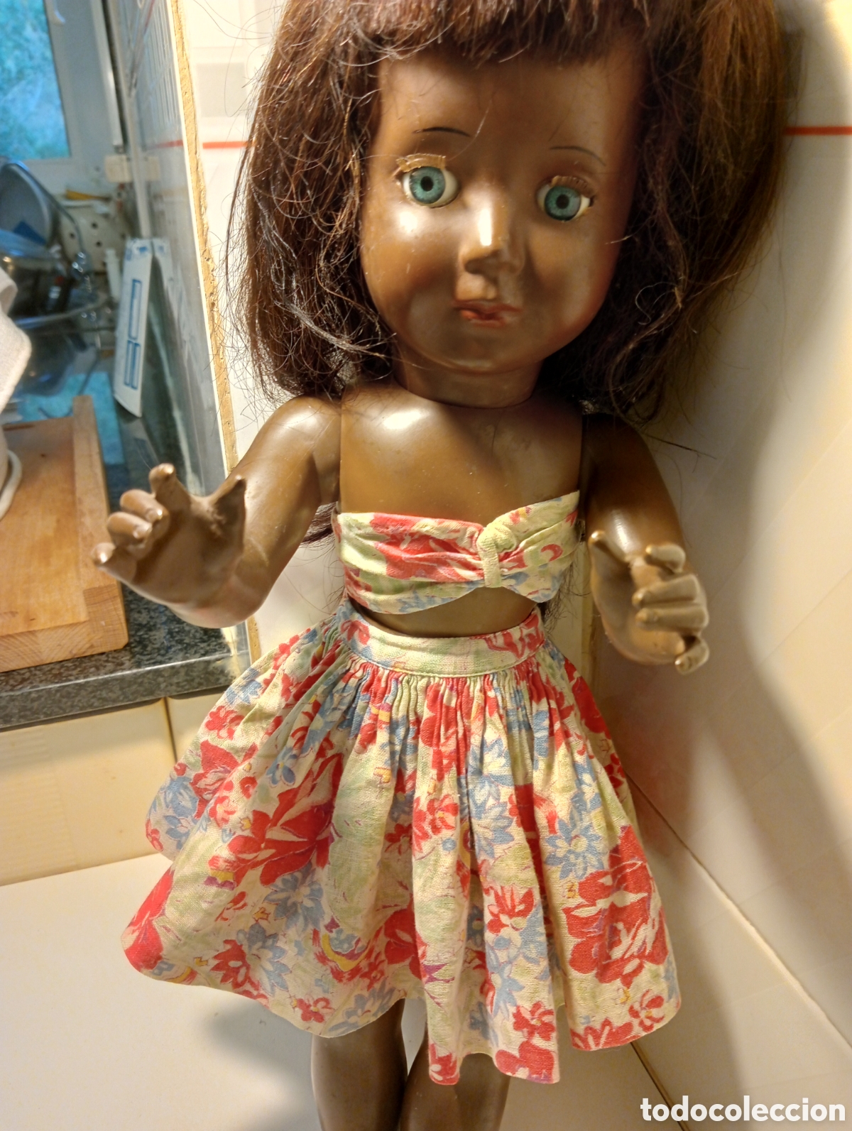 Mu&ntilde;eca espa&ntilde;ola clasica: Mu&ntilde;eca hawaiana celuloide - Foto 12