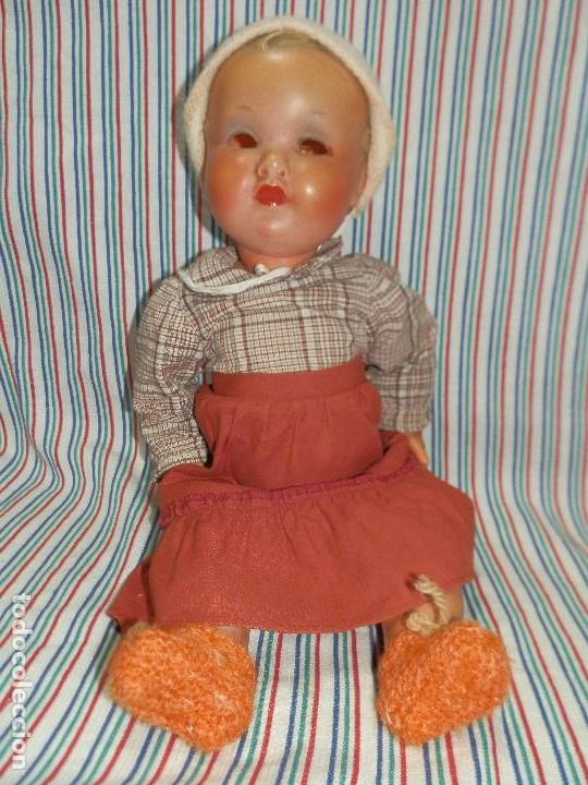 Mu&ntilde;eca espa&ntilde;ola clasica: ANTIGUA MU&Ntilde;ECA FRANCESA, MOLINO, CELULOIDE - Foto 1