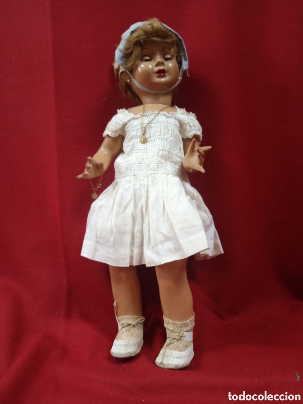 Mu&ntilde;eca espa&ntilde;ola clasica: Antigua mu&ntilde;eca de cart&oacute;n - Foto 2
