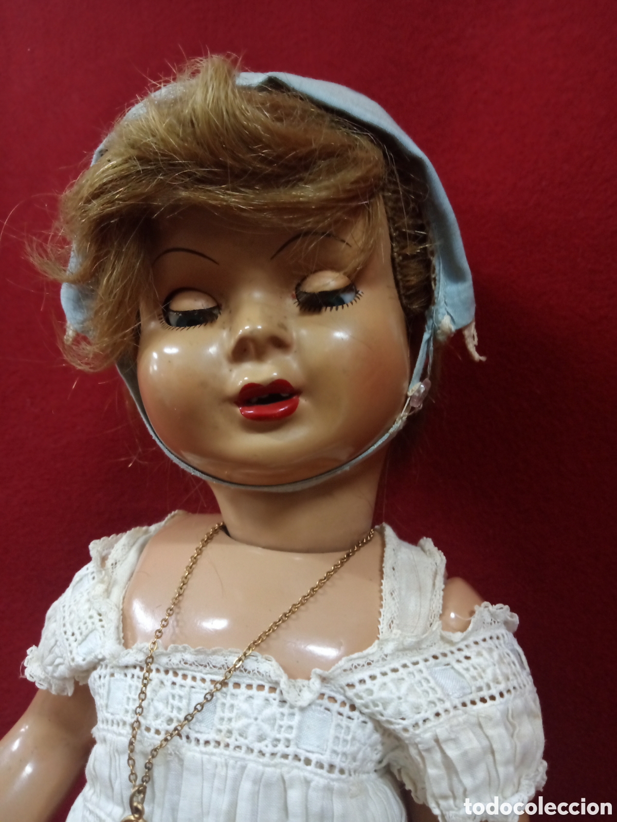Mu&ntilde;eca espa&ntilde;ola clasica: Antigua mu&ntilde;eca de cart&oacute;n - Foto 3
