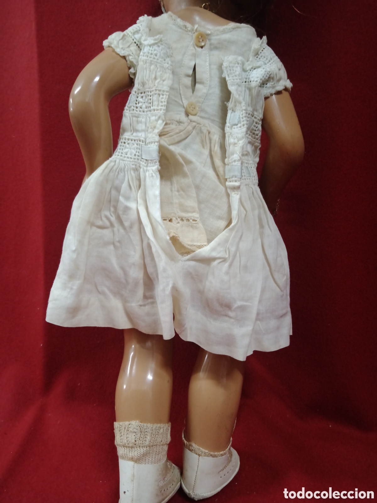 Mu&ntilde;eca espa&ntilde;ola clasica: Antigua mu&ntilde;eca de cart&oacute;n - Foto 4