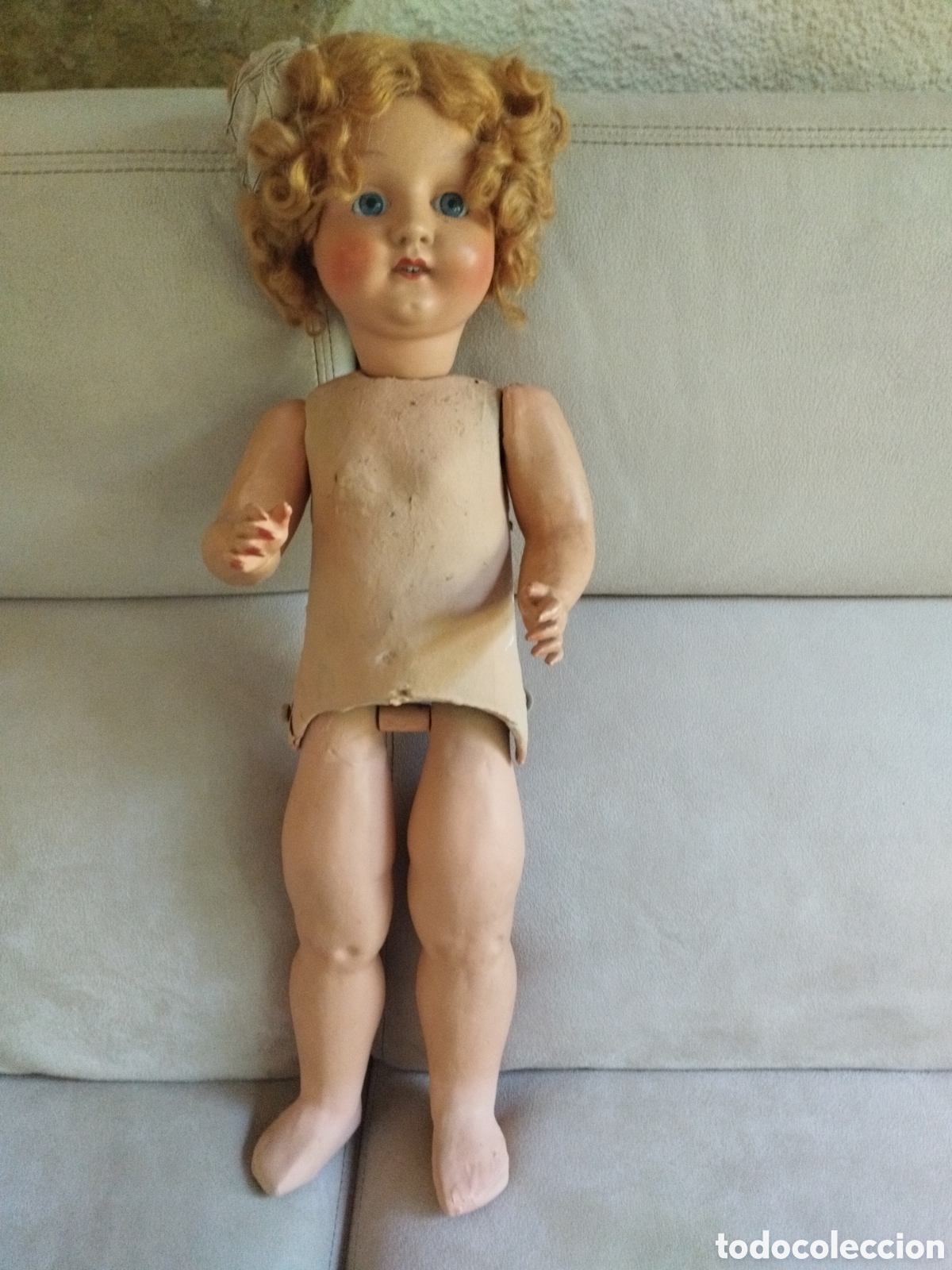Mu&ntilde;eca espa&ntilde;ola clasica: *MU&Ntilde;ECA ANDADORA. 1940 (RAF:B/dh) - Foto 1