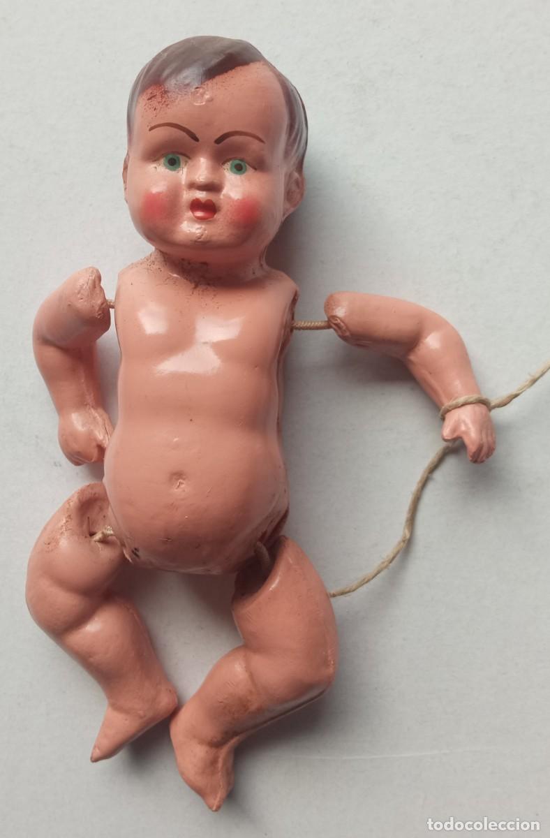 Mu&ntilde;eca espa&ntilde;ola clasica: 3 mu&ntilde;ecos de celuloide- de 10,5 cms. - Foto 1