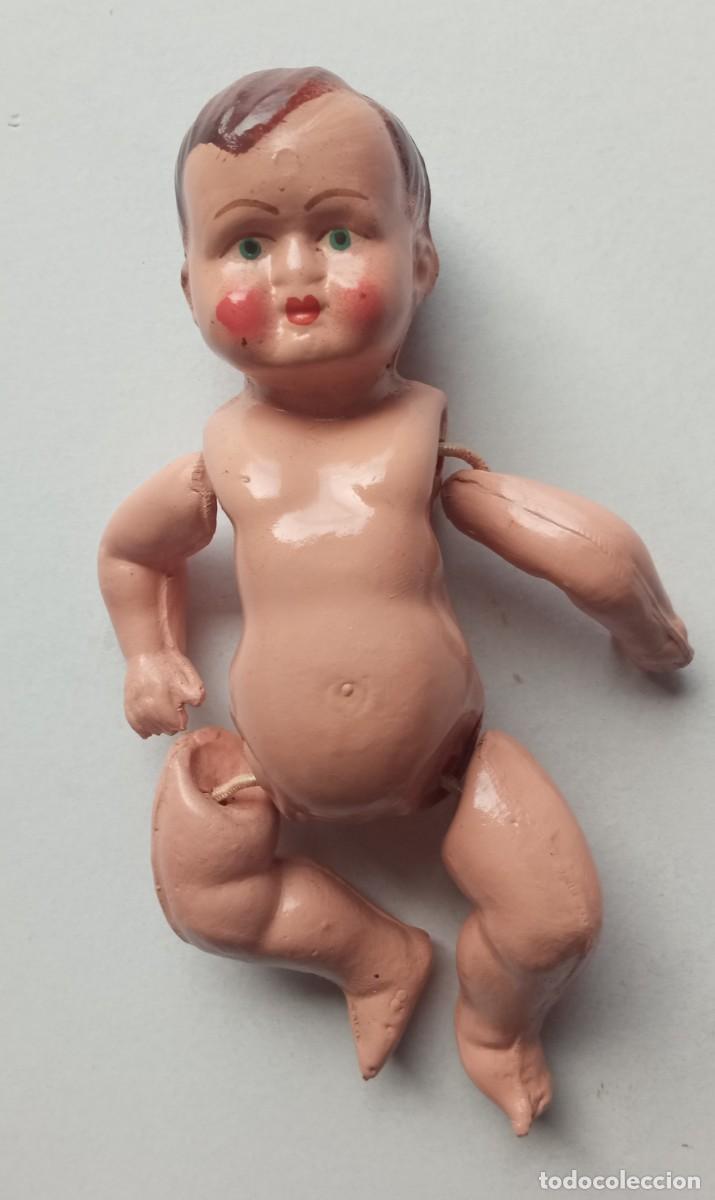 Mu&ntilde;eca espa&ntilde;ola clasica: 3 mu&ntilde;ecos de celuloide- de 10,5 cms. - Foto 3