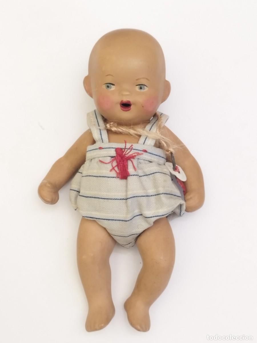 Mu&ntilde;eca espa&ntilde;ola clasica: Mu&ntilde;eca de porcelana. Beb&eacute;. 14.5cm - Foto 1