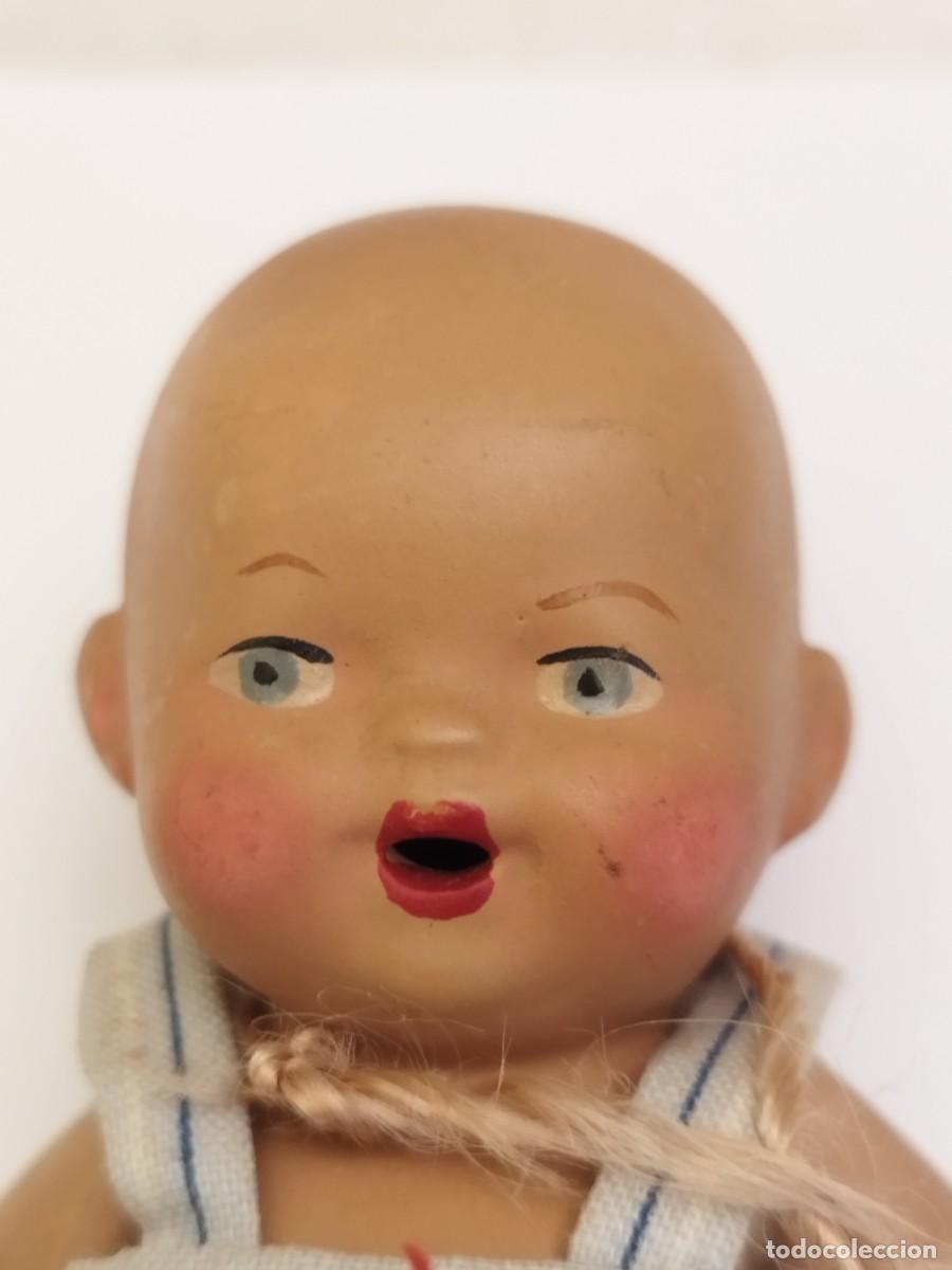 Mu&ntilde;eca espa&ntilde;ola clasica: Mu&ntilde;eca de porcelana. Beb&eacute;. 14.5cm - Foto 2