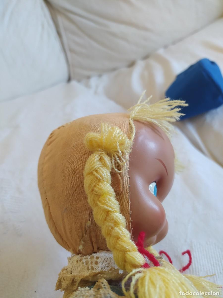 Mu&ntilde;eca espa&ntilde;ola clasica: Mu&ntilde;eca de trapo, cara de celuloide. 45cm - Foto 5