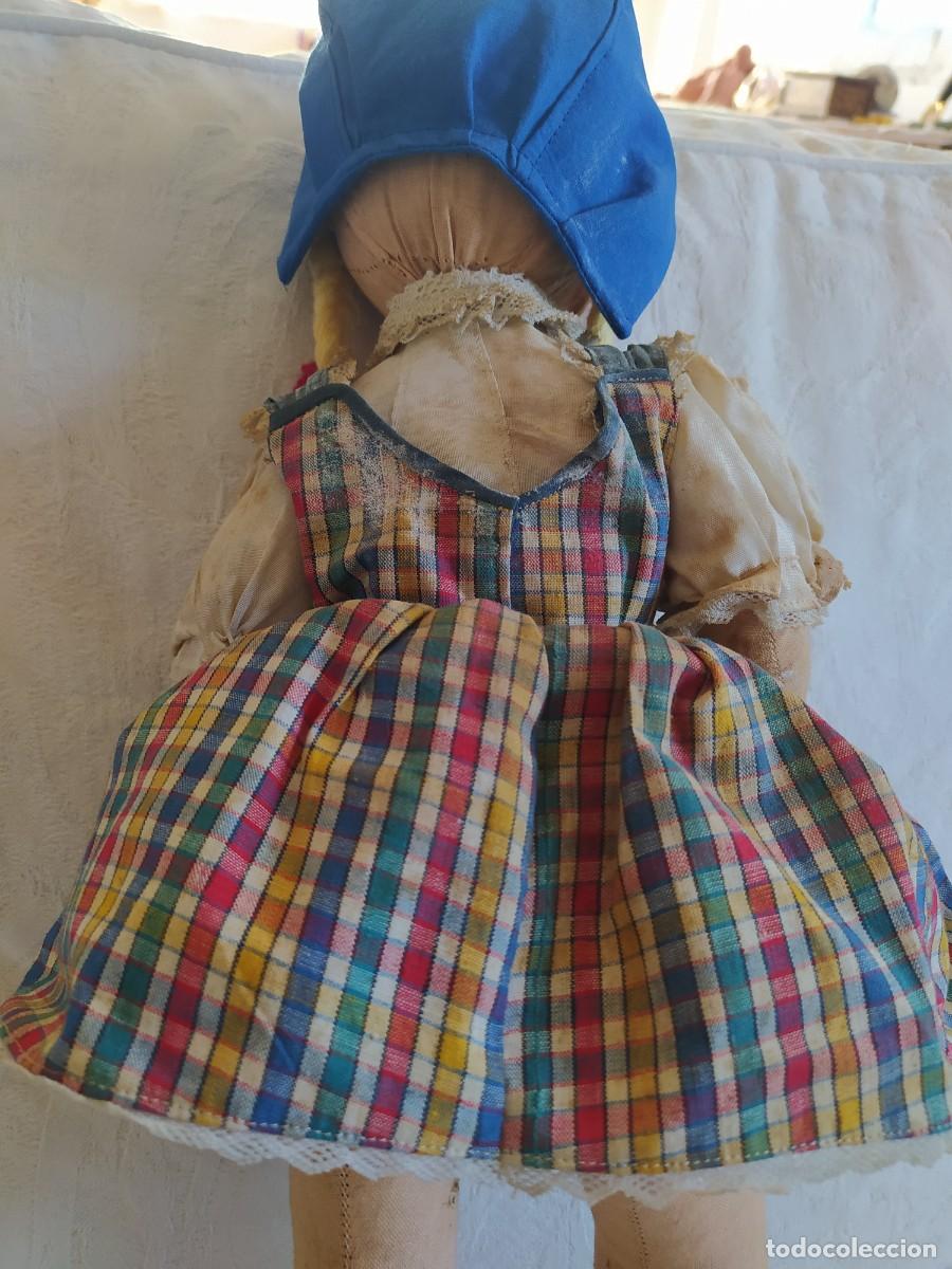 Mu&ntilde;eca espa&ntilde;ola clasica: Mu&ntilde;eca de trapo, cara de celuloide. 45cm - Foto 9