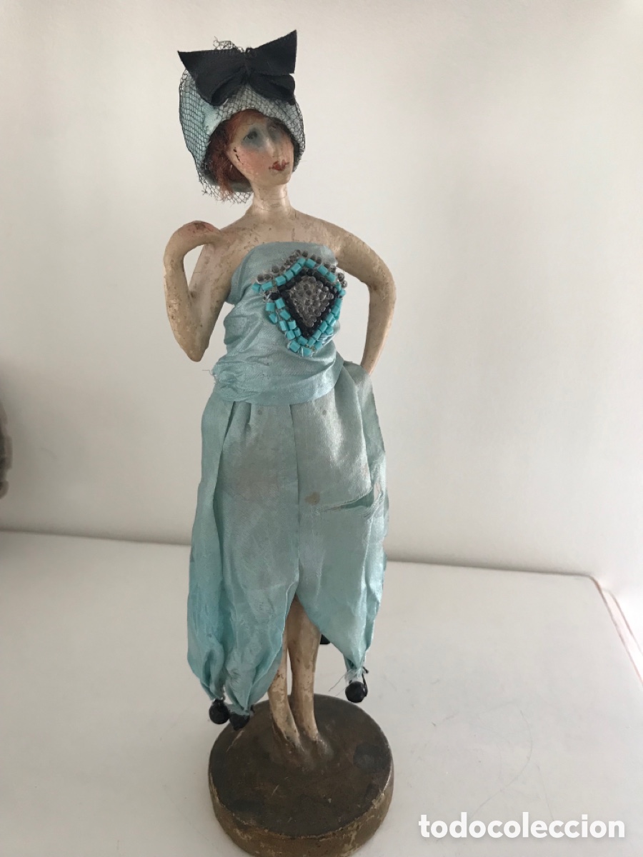 Mu&ntilde;eca espa&ntilde;ola clasica: Mu&ntilde;eca muy antigua con ropa de &eacute;poca - Foto 2