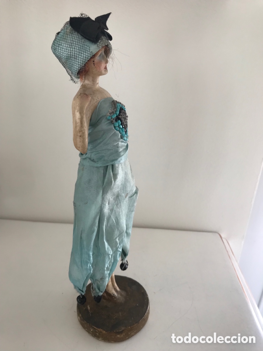 Mu&ntilde;eca espa&ntilde;ola clasica: Mu&ntilde;eca muy antigua con ropa de &eacute;poca - Foto 4