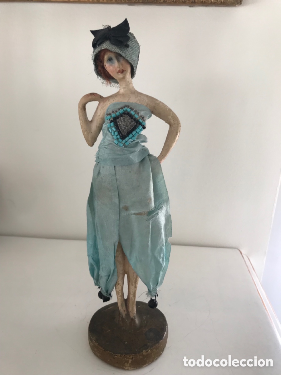 Mu&ntilde;eca espa&ntilde;ola clasica: Mu&ntilde;eca muy antigua con ropa de &eacute;poca - Foto 7