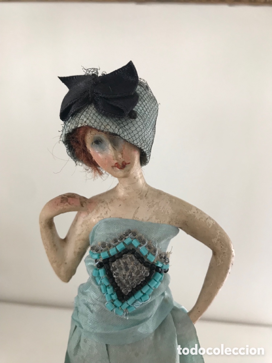 Mu&ntilde;eca espa&ntilde;ola clasica: Mu&ntilde;eca muy antigua con ropa de &eacute;poca - Foto 1