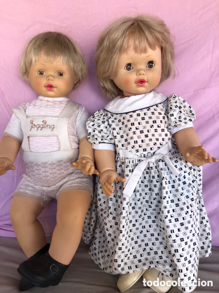 Mu&ntilde;eca espa&ntilde;ola clasica: Pareja de mu&ntilde;ecos cuchi cuchi 65cm - Foto 1