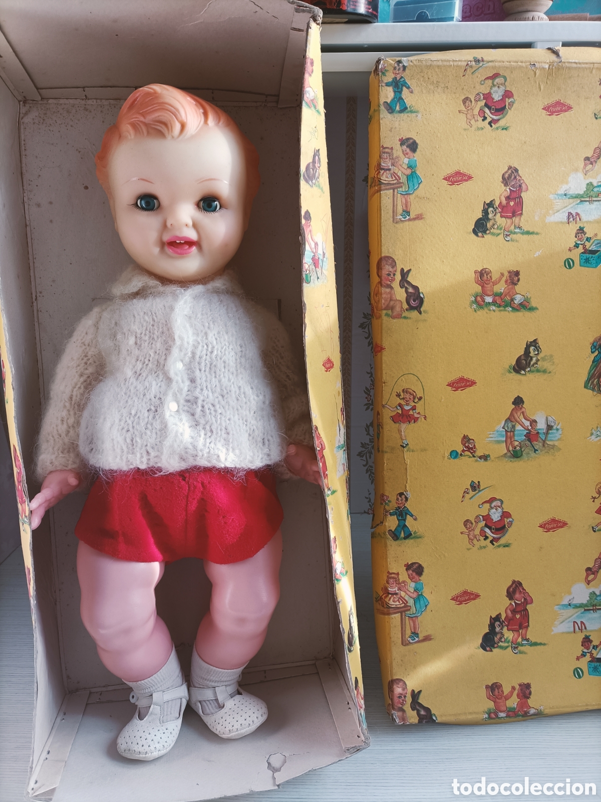 Mu&ntilde;eca espa&ntilde;ola clasica: Mu&ntilde;eco Godin en caja - Foto 1