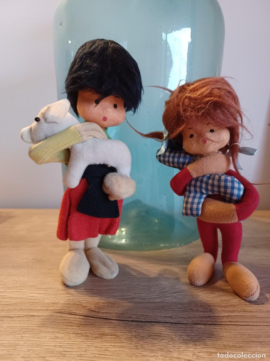 Mu&ntilde;eca espa&ntilde;ola clasica: Pareja de mu&ntilde;ecos de fieltro. - Foto 1