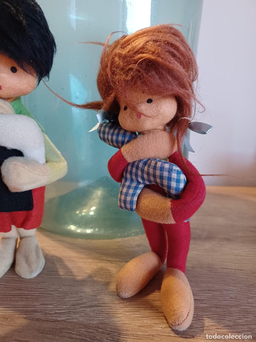 Mu&ntilde;eca espa&ntilde;ola clasica: Pareja de mu&ntilde;ecos de fieltro. - Foto 2