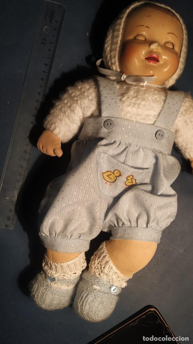 Mu&ntilde;eca espa&ntilde;ola clasica: mu&ntilde;eca antigua, ojos durmientes - Foto 4