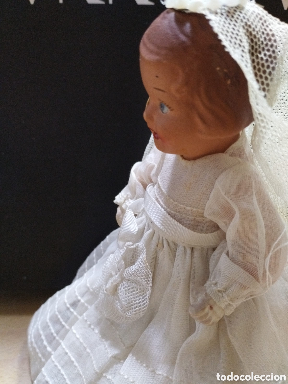 Mu&ntilde;eca espa&ntilde;ola clasica: * MU&Ntilde;ECA COMUNION DE TERRACOTA . 15 CM. (Rf :G/e) - Foto 2
