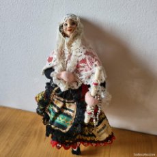 Muñeca española clasica: MUÑECA MARCA ROLDAN AUTENTICA CON SU ETIQUETA HECHO EN TRAPO FIELTRO AÑOS 50