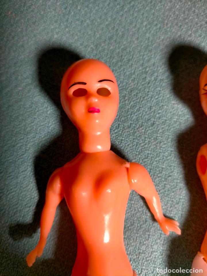 Mu&ntilde;eca espa&ntilde;ola clasica: Lote 2 mu&ntilde;ecas peque&ntilde;as antiguas de celuloide sin ropa - Foto 2
