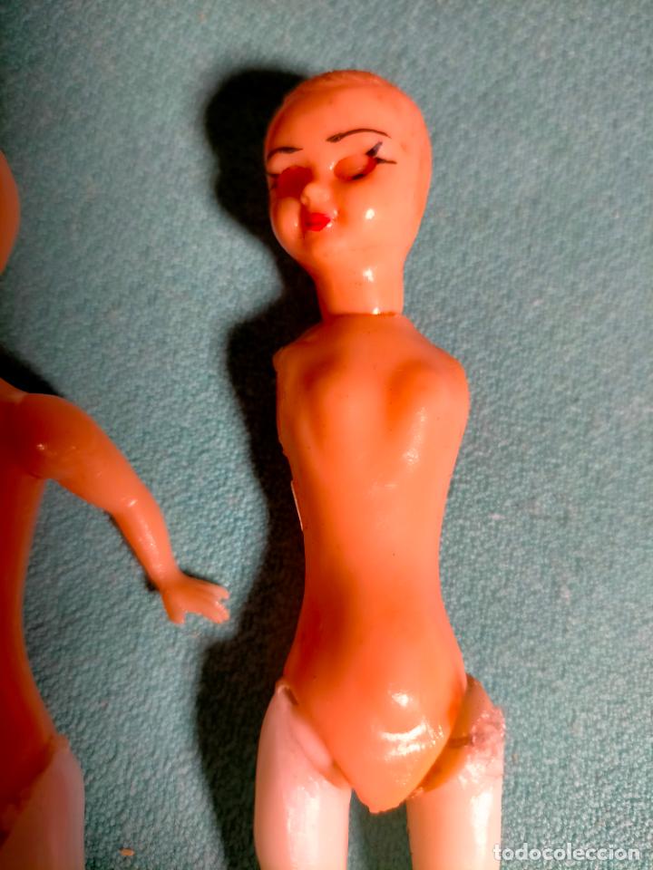 Mu&ntilde;eca espa&ntilde;ola clasica: Lote 2 mu&ntilde;ecas peque&ntilde;as antiguas de celuloide sin ropa - Foto 3