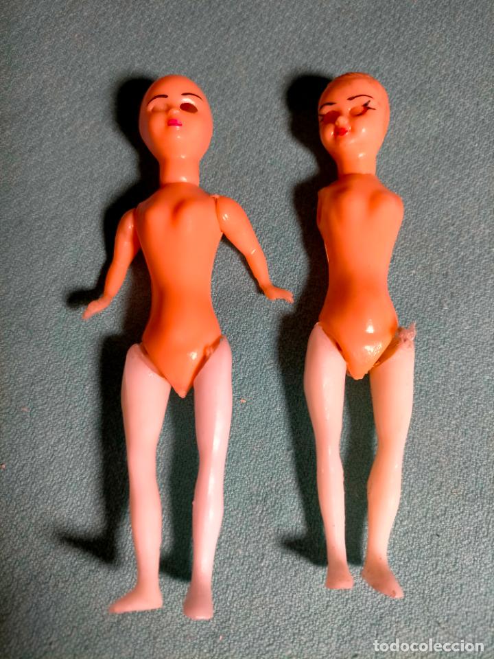 Mu&ntilde;eca espa&ntilde;ola clasica: Lote 2 mu&ntilde;ecas peque&ntilde;as antiguas de celuloide sin ropa - Foto 1