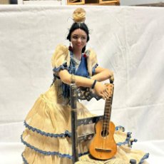 Bambola spagnola classica: ANTIGUA MUÑECA SEVILLANA,CABEZA PORCELANA ..37CM