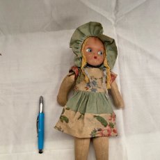 Bambola spagnola classica: ANTIGUA MUÑECA DE TRAPO Y CELULOIDE,AÑOS 20!