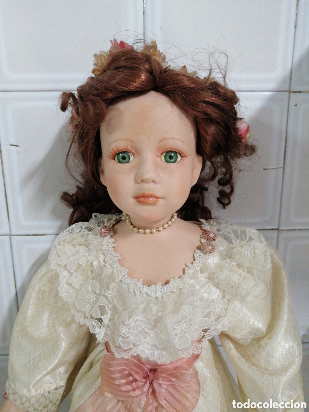 Mu&ntilde;eca espa&ntilde;ola clasica: Mu&ntilde;eca de porcelana - Foto 2
