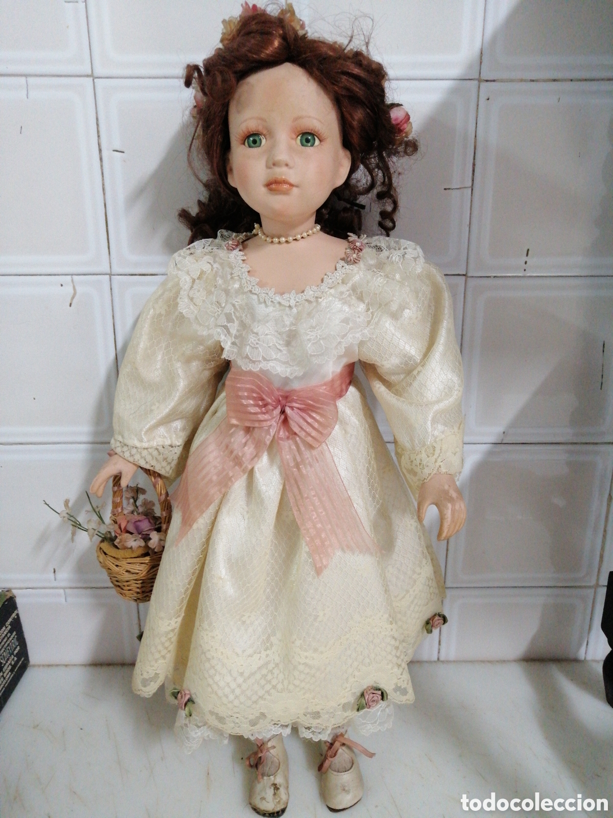 Mu&ntilde;eca espa&ntilde;ola clasica: Mu&ntilde;eca de porcelana - Foto 1