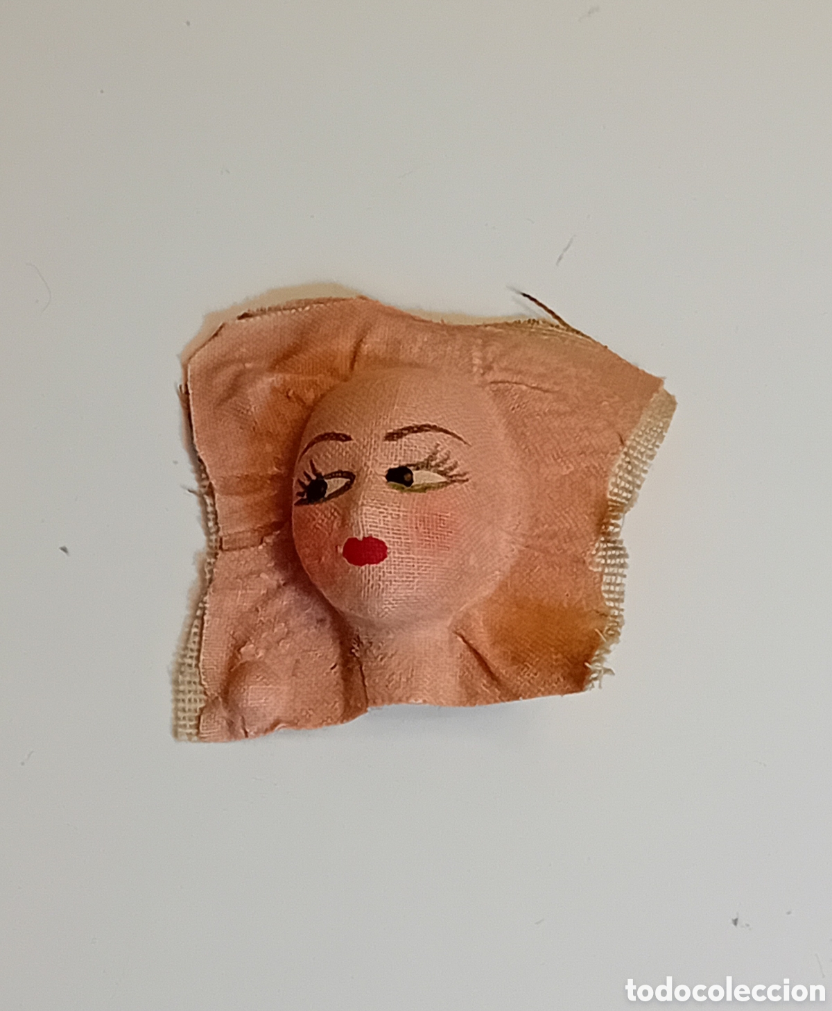 Mu&ntilde;eca espa&ntilde;ola clasica: Cara de tela pintada mu&ntilde;eca 30s - Foto 1