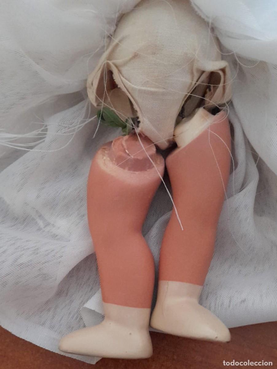 Mu&ntilde;eca espa&ntilde;ola clasica: ANTIGUA MU&Ntilde;ECA DE PRIMERA COMUNI&Oacute;N DE BARRO - Foto 5