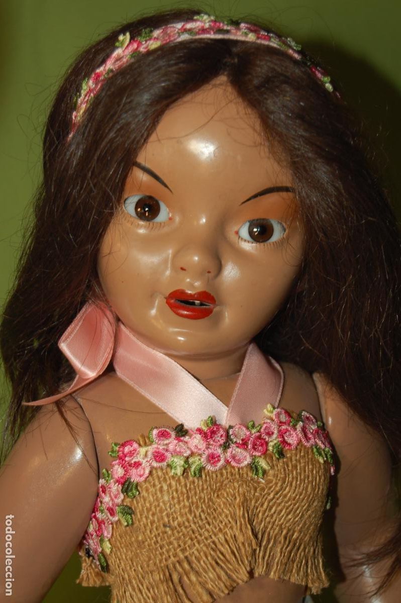 Mu&ntilde;eca espa&ntilde;ola clasica: hawaina tanay antigua de composici&oacute;n - Foto 2