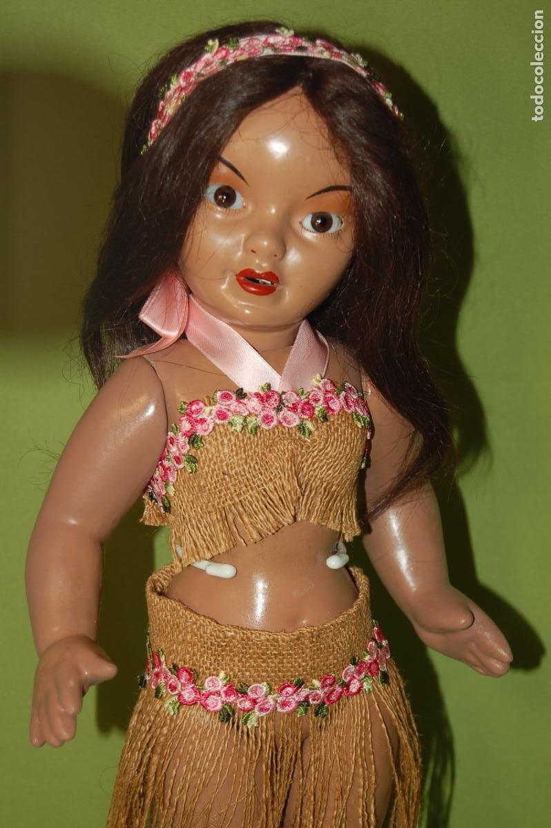 Mu&ntilde;eca espa&ntilde;ola clasica: hawaina tanay antigua de composici&oacute;n - Foto 3