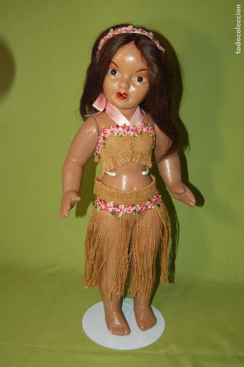 Mu&ntilde;eca espa&ntilde;ola clasica: hawaina tanay antigua de composici&oacute;n - Foto 4