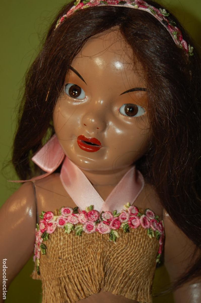 Mu&ntilde;eca espa&ntilde;ola clasica: hawaina tanay antigua de composici&oacute;n - Foto 7