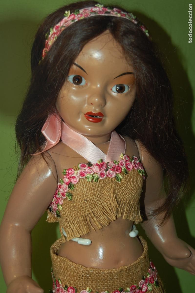 Mu&ntilde;eca espa&ntilde;ola clasica: hawaina tanay antigua de composici&oacute;n - Foto 1