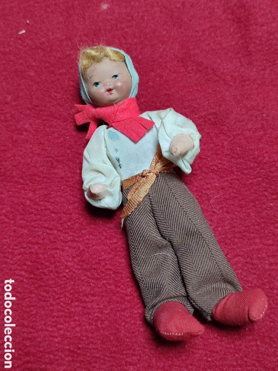 Mu&ntilde;eca espa&ntilde;ola clasica: Mu&ntilde;eca de alambre y cara de barro - Foto 1