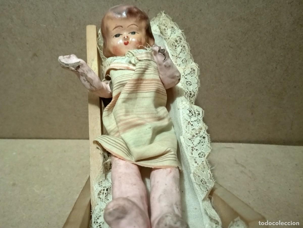 Mu&ntilde;eca espa&ntilde;ola clasica: Antigua hamaca con mu&ntilde;eca de carton - Foto 3