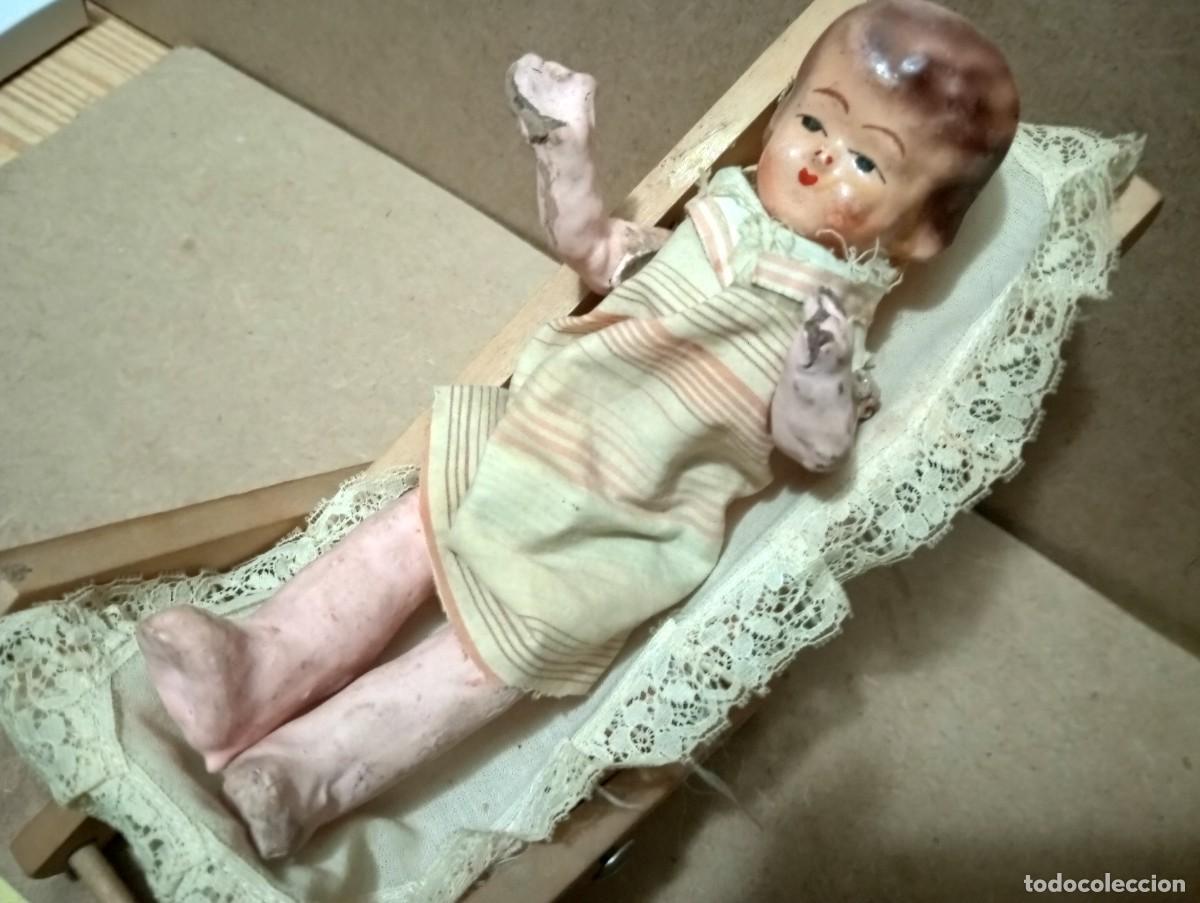 Mu&ntilde;eca espa&ntilde;ola clasica: Antigua hamaca con mu&ntilde;eca de carton - Foto 4