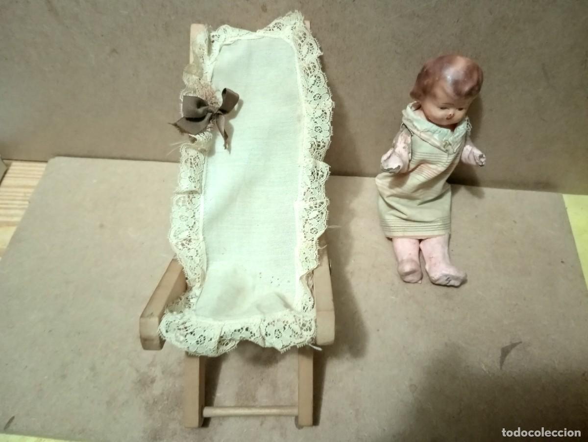 Mu&ntilde;eca espa&ntilde;ola clasica: Antigua hamaca con mu&ntilde;eca de carton - Foto 5