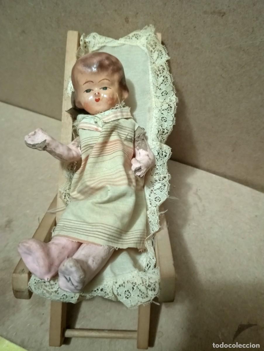 Mu&ntilde;eca espa&ntilde;ola clasica: Antigua hamaca con mu&ntilde;eca de carton - Foto 9