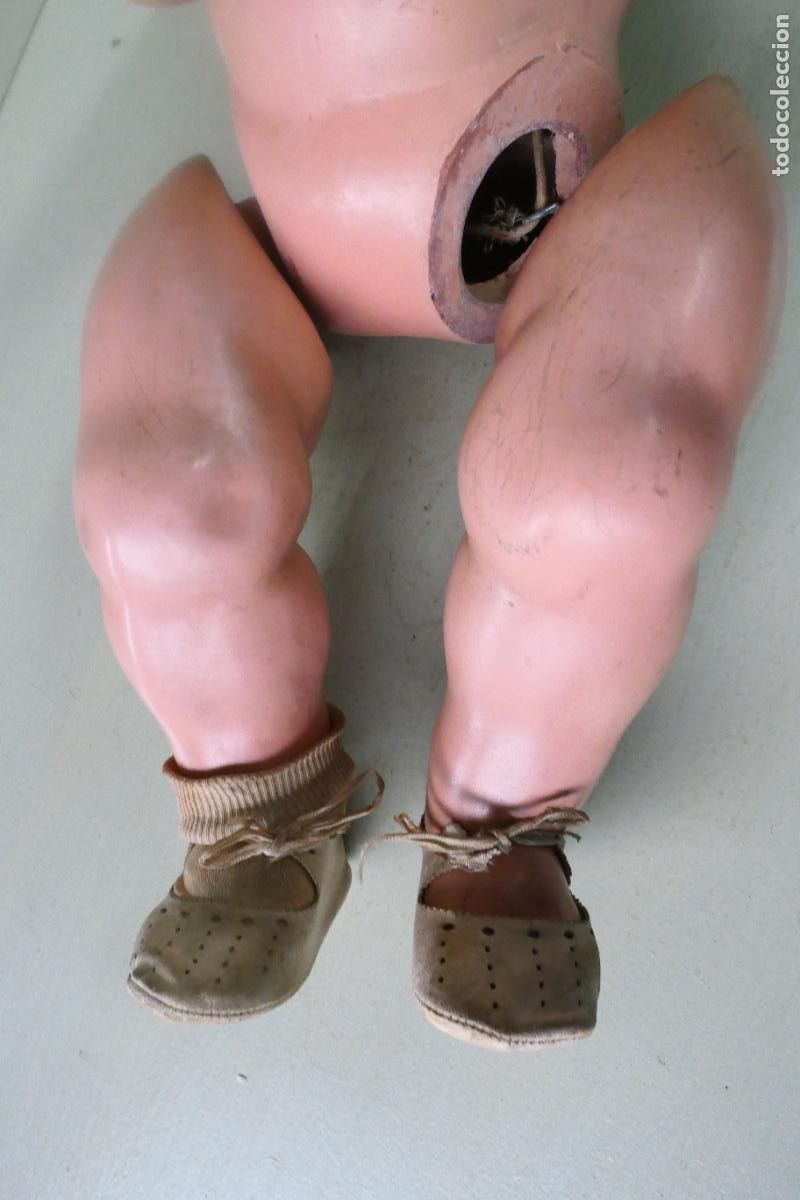 Mu&ntilde;eca espa&ntilde;ola clasica: Antiguo Mu&ntilde;eco beb&eacute;, bebote de composicion. - Foto 11